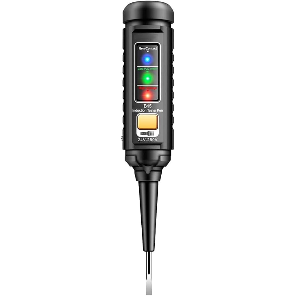 Serplex® Induction Tester Pen One-Word Electrician Screwdriver Testing Pen,24-250V AC Voltage Detection Electrical Tools (Batteries not included) Serplex® Induction Tester Pen One-Word Electrician Screwdriver Testing Pen,24-250V AC Voltage Detection Electrical Tools (Batteries not included)